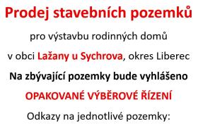 Prodej stavebních pozemků Prodej stavebních pozemků