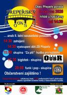 Obec Přepeře pořádá letní sousedské posezení s hudbou "Přepeřský mostON". 1